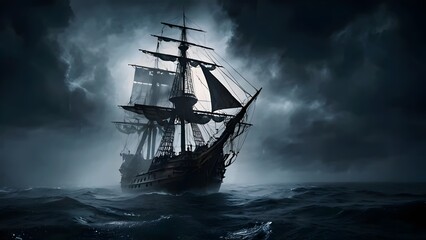 Obraz premium The image shows a large ship