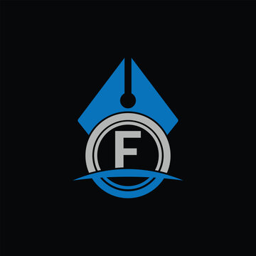 recommend clip art: F Letter Initial Logo Design Template