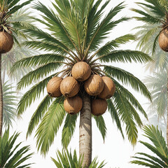 coconut palm tree