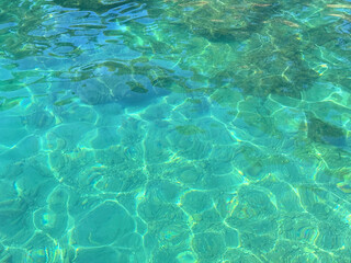 Crystal clear sea water 