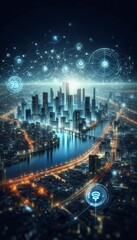 Fototapeta premium Digitale Zukunft