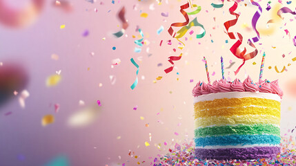 party streamers and confetti