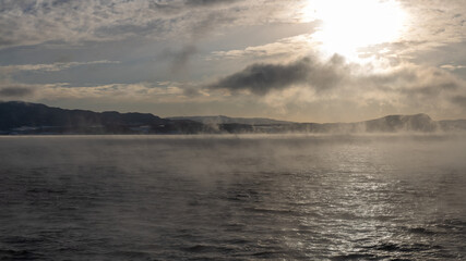 morning mist on the water