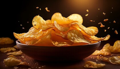 potato chips in a bowl