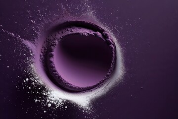 Vibrant Midnight Canvas Color Explosion Playful Powdered Art