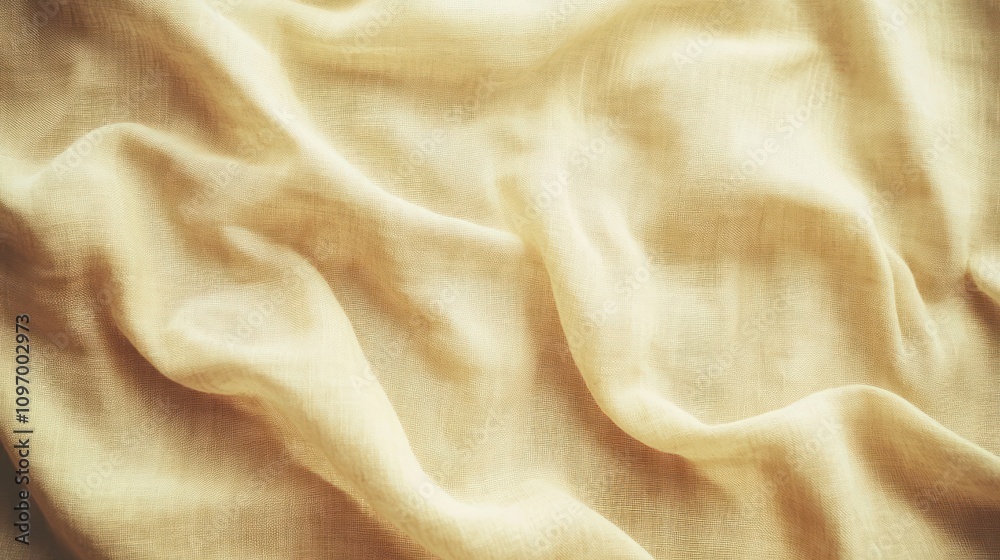 Poster soft, textured fabric in a gentle cream hue, creating a serene and calming atmosphere.