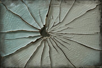 Unique Cracked Ceramic Artwork with Tileable Fractured Glaze Texture and Ethereal Grunge Overlay