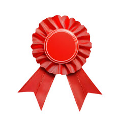 red ribbon isolated on white background