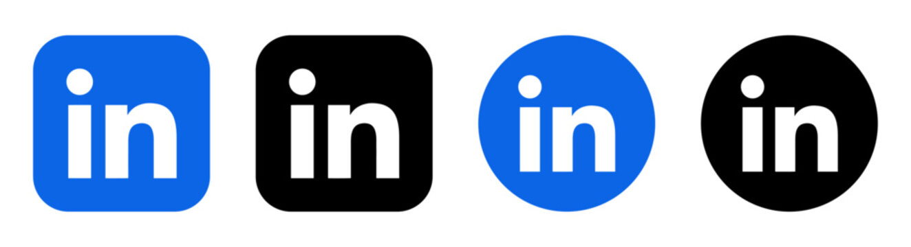 The vector image of the linkedin icon is a social network. 