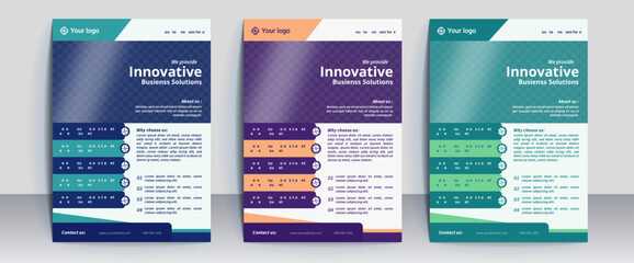 Modern Corporate Flyer Banner Template Set