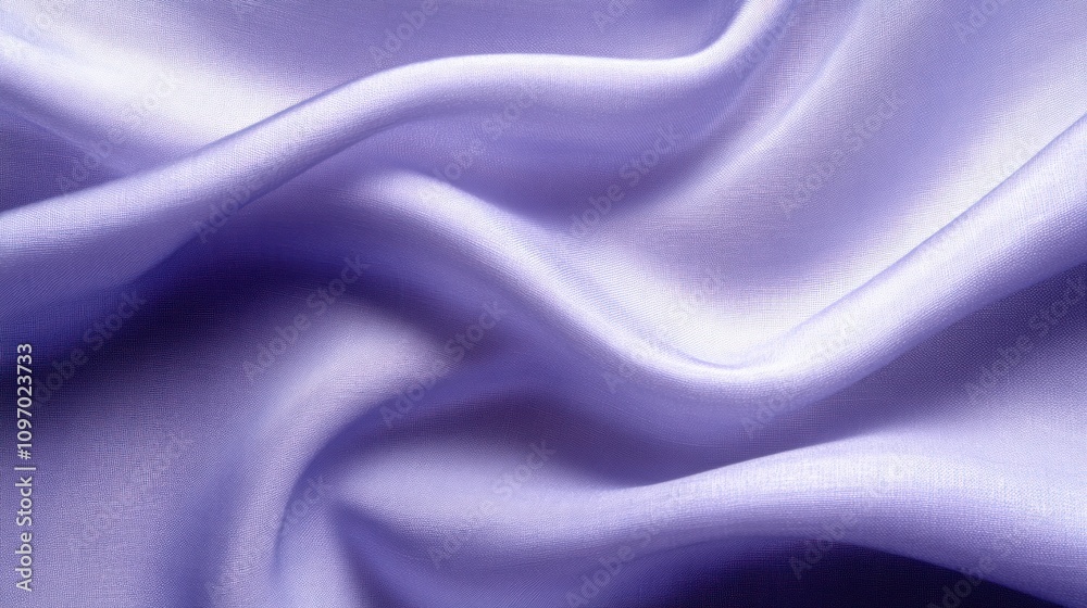 Aufkleber a close-up view of soft, flowing lilac fabric showcasing texture and sheen.