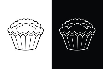 Muffin tin icon vector on White Background Vector Art Illustration on white background.