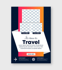 Travel agency flyer or poster design