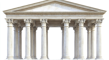 Fototapeta premium Majestic Ancient Greek Temple Columns Architecture Design
