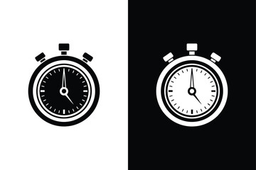 Timer icon  vector on White Background Vector Art Illustration on white background.