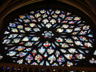 Sainte Chapelle Paris stained glass vitraux rosace