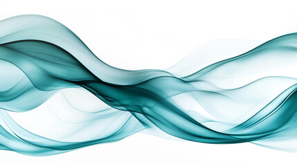 Abstract Teal Smoke Waves  Flowing Design  Background Texture