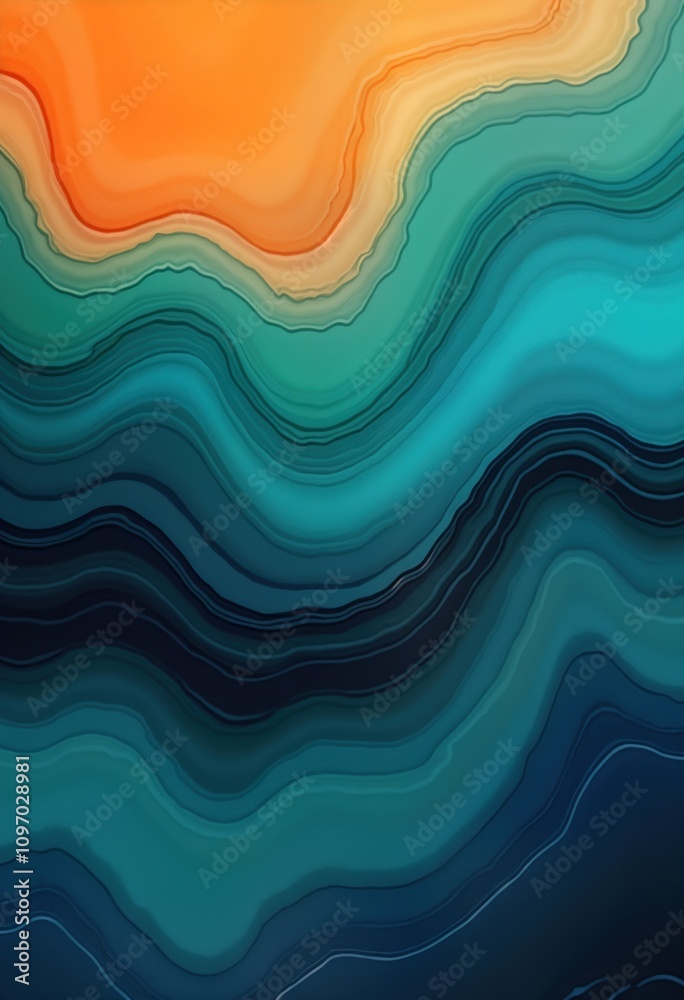 Aufkleber abstract liquid art background. colorful paint mixes creating vibrant fluid pattern. modern design i