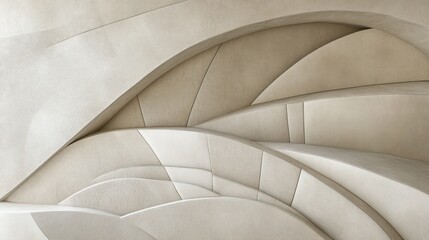 Abstract textured wall design with soft curves and lines.