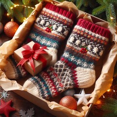 handgestrickte Socken