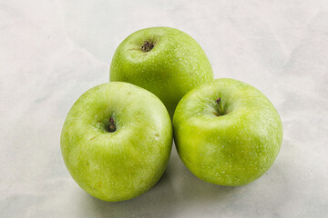 Sweet and juicy green apple