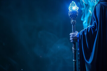 The Mage's Glowing Staff of Midnight