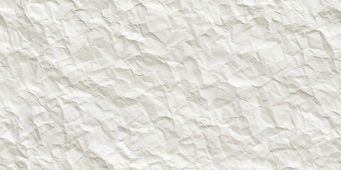 Obraz premium White crumpled paper texture with soft shadows and wrinkled surface. Plain blank card stock, craft paper or scratch paper backdrop. Great brainstorming concept background. 8k banner with copy space