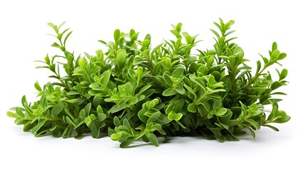 Fresh Thyme Herb Isolated Against a Plain Background
