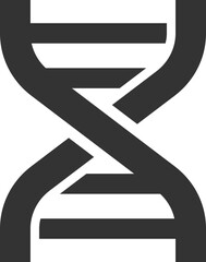 Minimalistic DNA Double Helix Icon