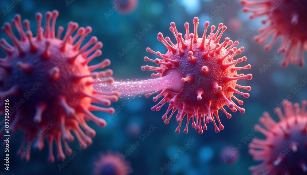 Poster microscopic view of phagosome formation. macrophage engulfs particle. biochemistry process. medical 