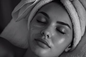 Woman enjoys a rejuvenating massage, promoting relaxation and well-being in a tranquil setting