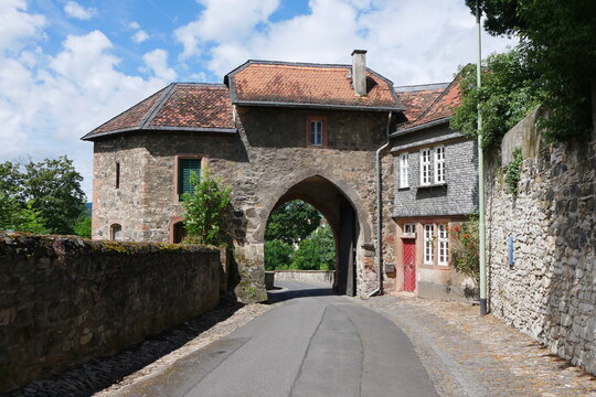 Burgtor auf Burg Friedberg in Hessen