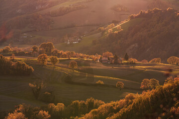 Le colline di Urbino (PU) in Autunno