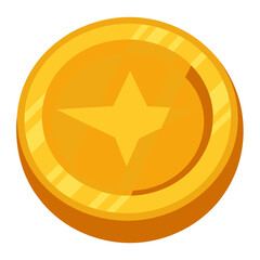 coin gold money clipart cartoon Illustration drawing