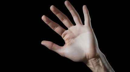 Fototapeta premium Human Hand Isolated Indicating Done with Subtle and Direct Expression 