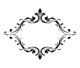 abstract floral frame