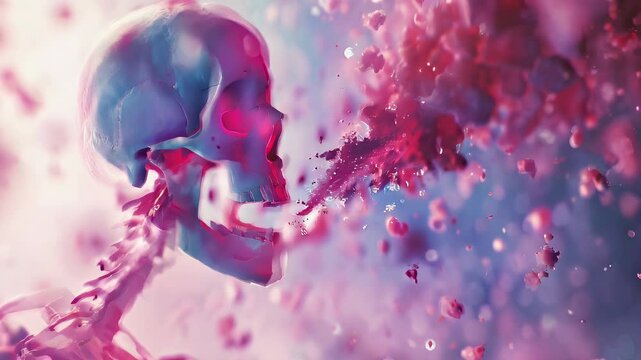 Osteoporosis: The Bone Fractures and Loss of Height of Bone Density Loss - Visualize a scene where a person experiences bone fractures easily and loses height due to decreased bone density