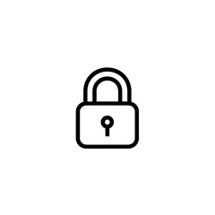 Lock Icon Minimal, Simple Logo Lock