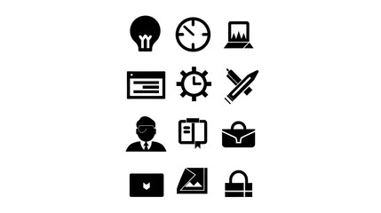 Business Icon, Minimal Simple Logo
