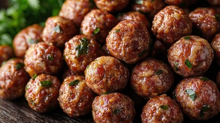 Juicy herb-infused meatballs: a savory delight for culinary enthusiasts