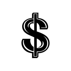 Obraz premium Money Icon, Minimal Simple Logo