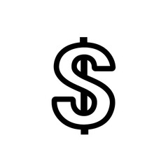 Obraz premium Money Icon, Minimal Simple Logo