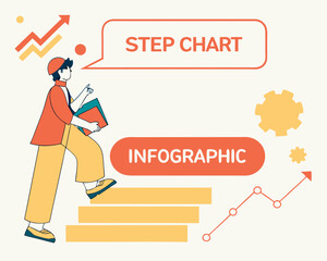 A vector set features cartoon business people icons, illustrating success concepts with money signs