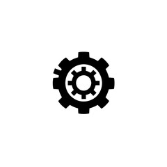 Obraz premium Gear Icon, Minimal Simple Logo