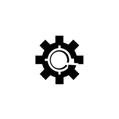 Gear Icon, Minimal Simple Logo