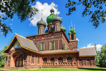 The Church of John the Baptist in Tolchkovo is Orthodox church in Yaroslavl, a unique monument of...