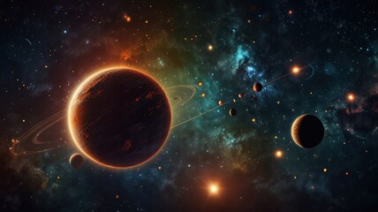 Obraz premium Cosmic Dance