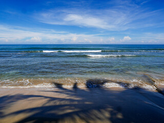 Sea and beach at Playa Punta Uva in Costa Rica.