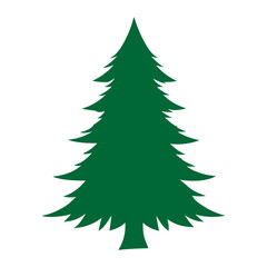 Obraz premium Christmas tree vector art illustration