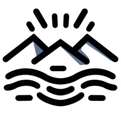 mountains and oceans